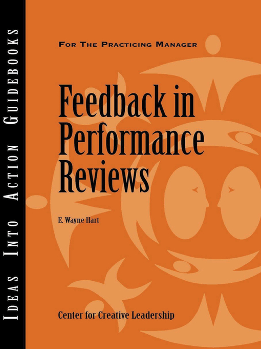 Title details for Feedback in Performance Reviews by E. Wayne Hart - Available